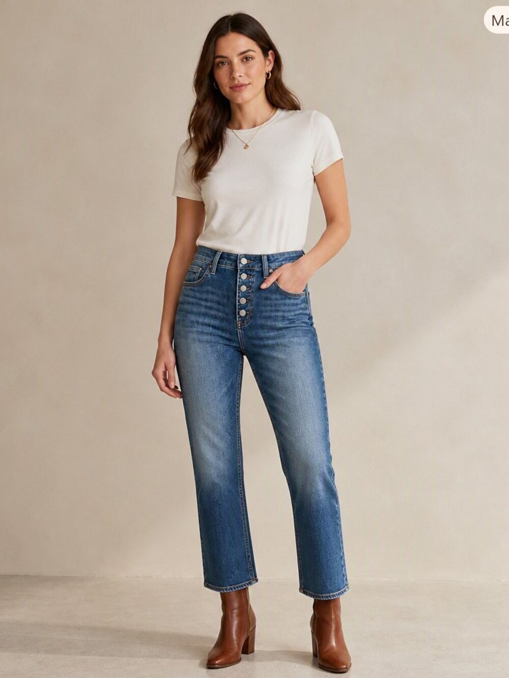 Silver Jeans Co. Most Wanted High Rise Button Fly Slim Straight Jeans W30 L31